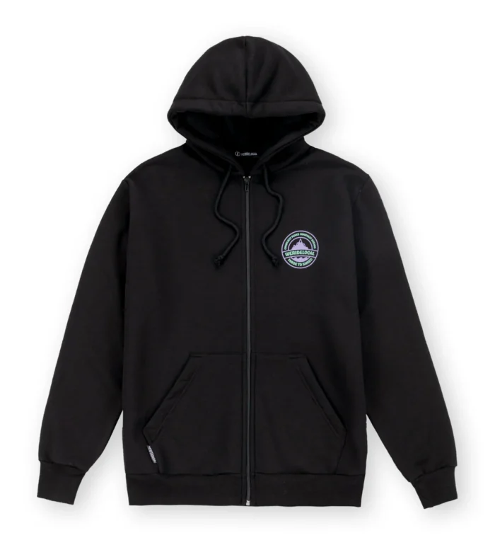 WE RIDE LOCAL Backyard Black Zipped Hoodie - Image 2