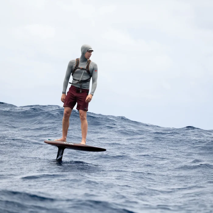 FLORENCE Long Sleeve Hooded Rashguard - Silver - Image 3