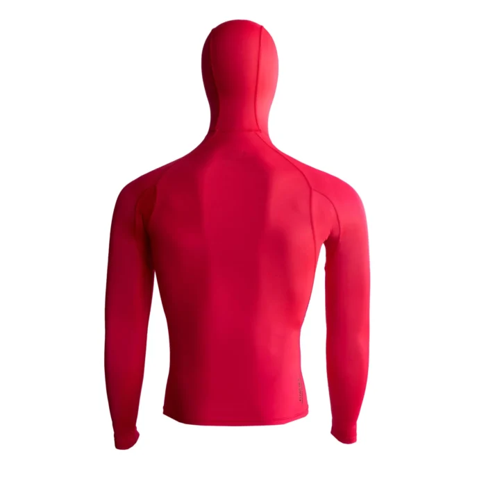 FLORENCE Long Sleeve Hooded Rashguard - RED - Image 2