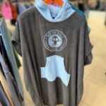 BIT OF SALT PONCHO anthracite/light blue (adult size)