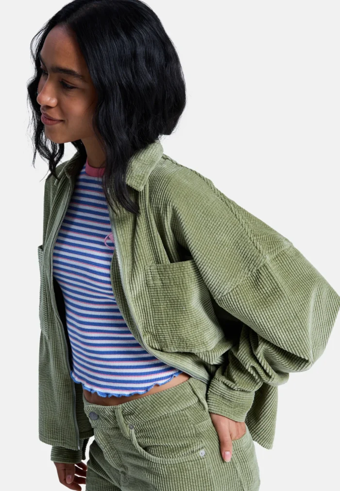 ROXY Chilled Out Washed Cord Jacket - Image 4