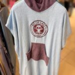 BIT OF SALT PONCHO light blue-dark blue (adult size)