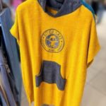 BIT OF SALT PONCHO yellow-anthracite (adult size)