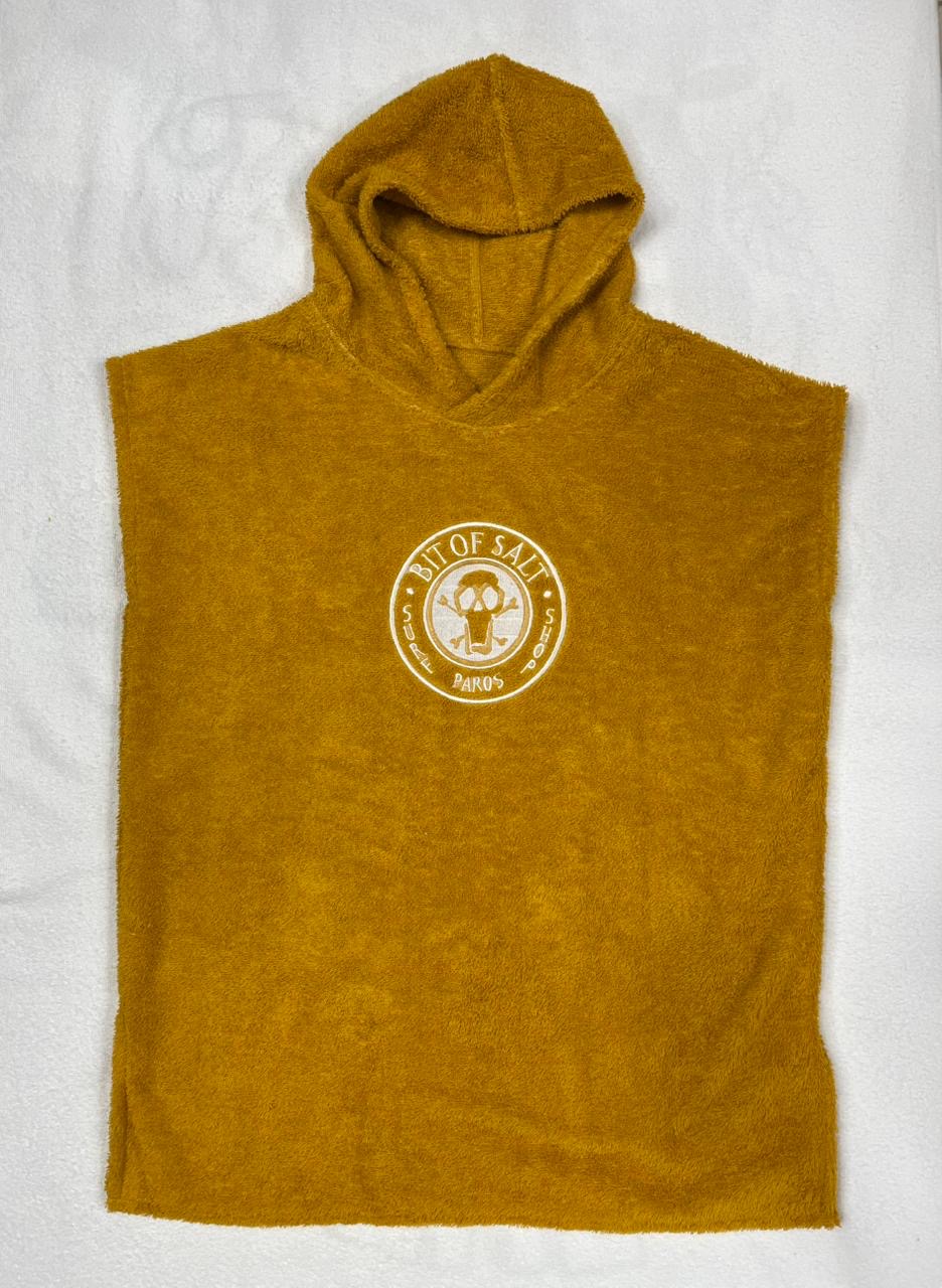 95809bc4-0428-4be6-a8fd-c5281e2026c1 BIT OF SALT PONCHO kids mustard yellow - Image 1