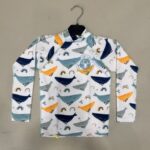 BIT OF SALT LYCRA baby whales white