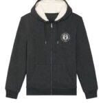 BIT OF SALT Hygger Sherpa Zip Hoody (dark heather grey)