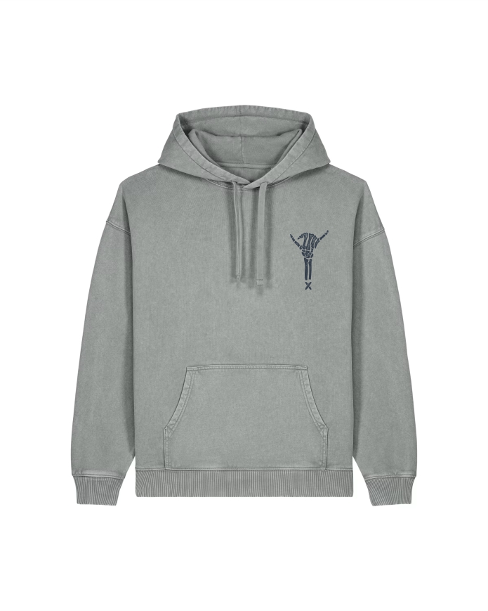 dyed misty grey BIT OF SALT Slammer Vintage Hoody (dyed misty grey) - Image 1